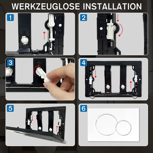 Betätigungsplatte / Spülplatte / Spültaster | kompatibel mit Geberit Sigma | Wandmontage-Toilette Dual Flux Aktorplatine