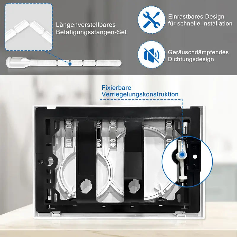 Betätigungsplatte / Spülplatte / Spültaster | kompatibel mit Geberit Sigma | Wandmontage-Toilette Dual Flux Aktorplatine