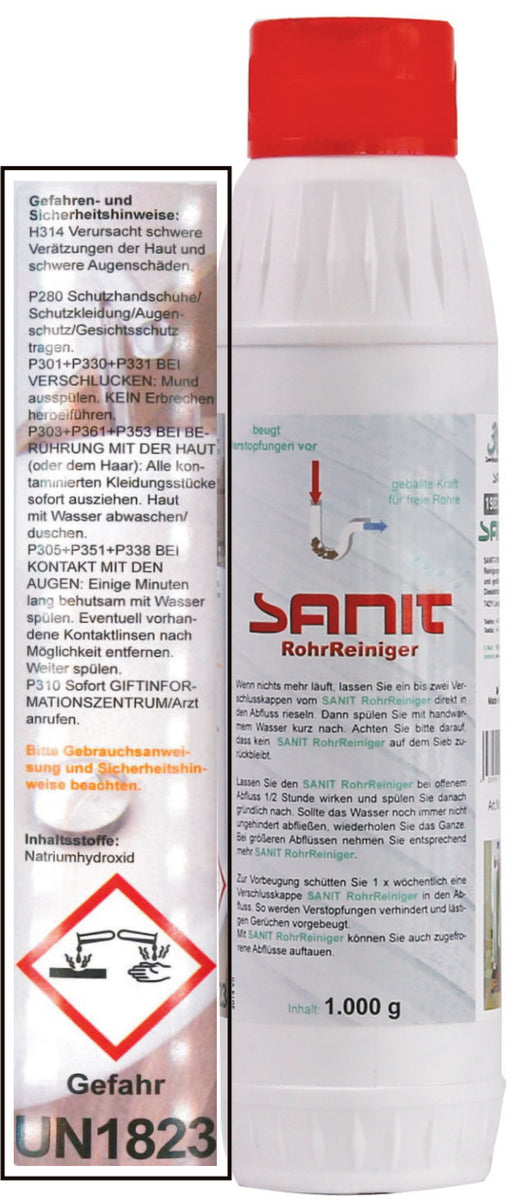 SANIT RohrReiniger Granulat 1000g