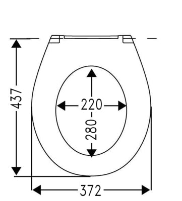 Universal WC-Sitz m.Deckel, weiß Edelstahl-Scharniere