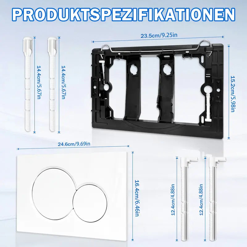 Betätigungsplatte / Spülplatte / Spültaster | kompatibel mit Geberit Sigma | Wandmontage-Toilette Dual Flux Aktorplatine